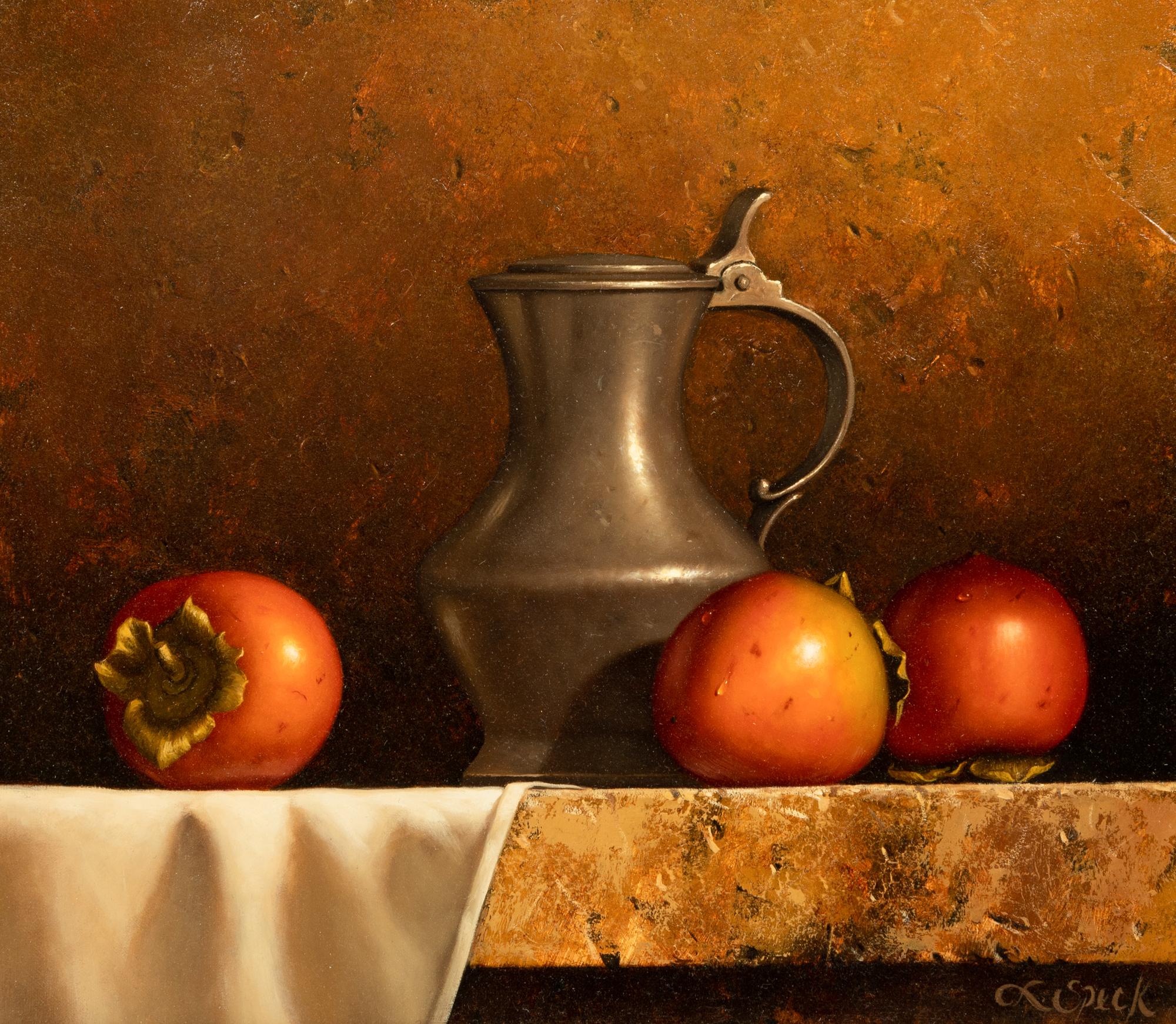 Pewter with Persimmons