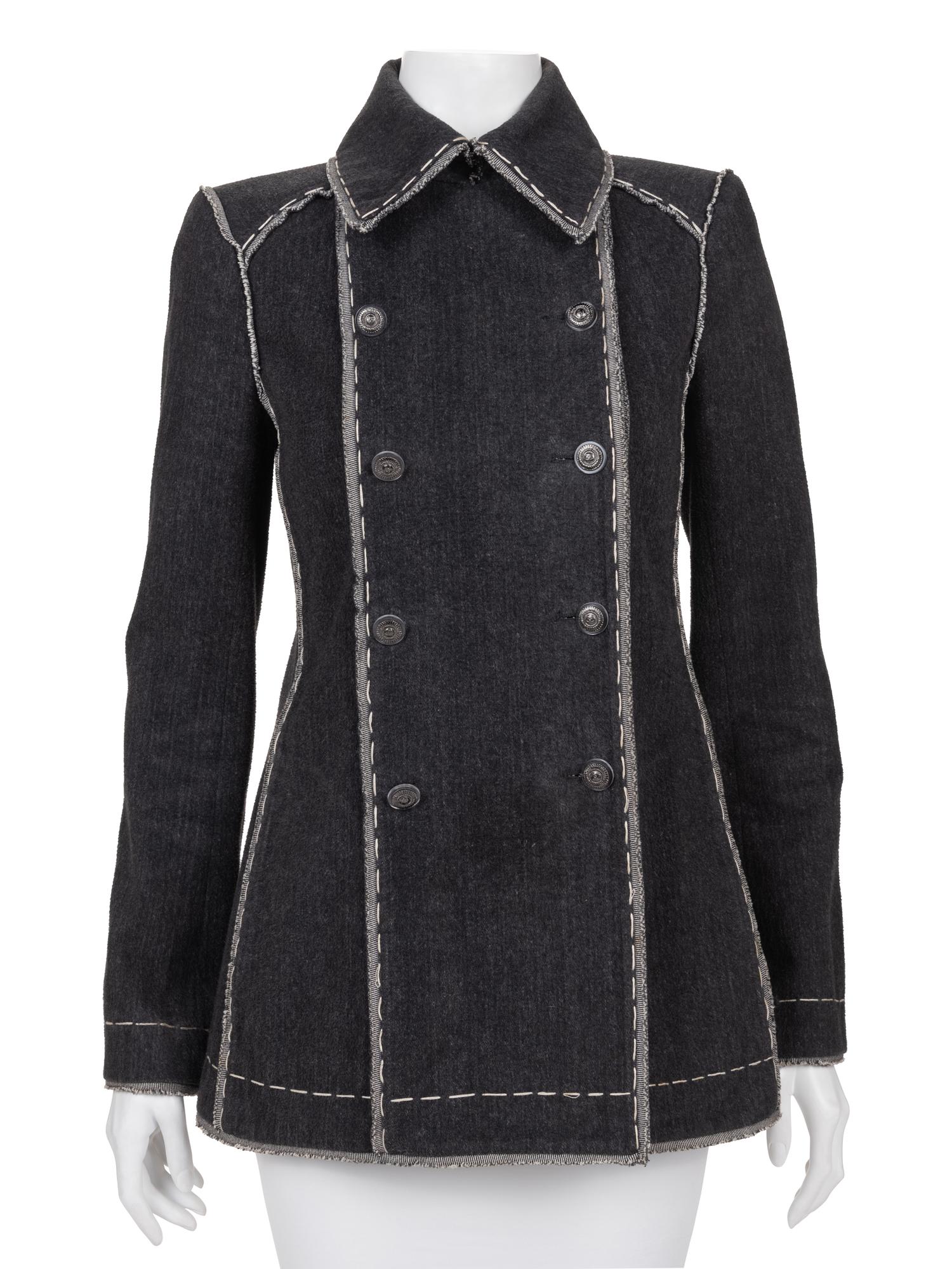 Chanel Denim Double Breasted Jacket, 2000-10s