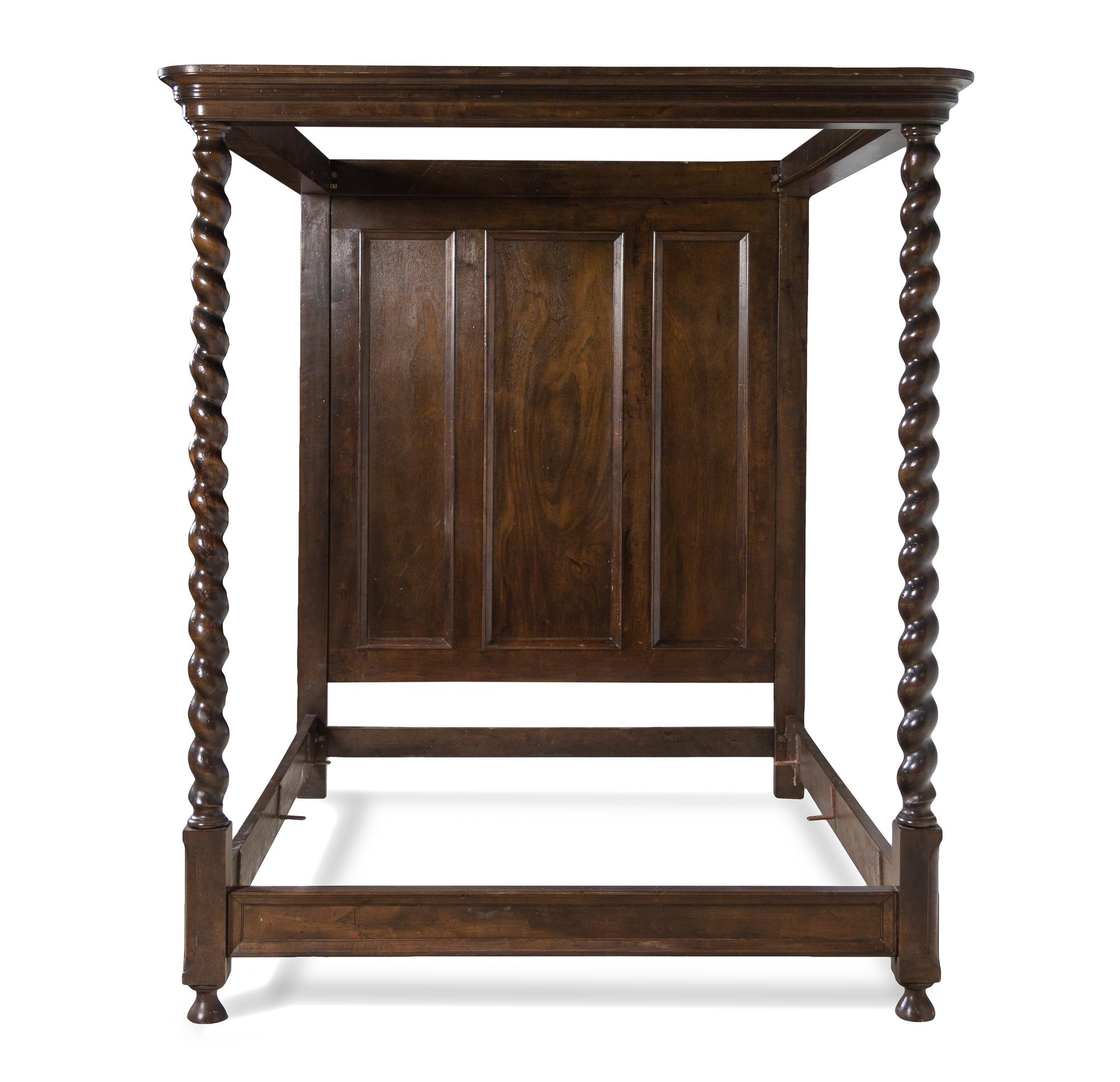 A Jacobean Style Walnut Tester Bed