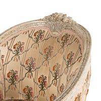 A Louis XVI Style Painted Bergere