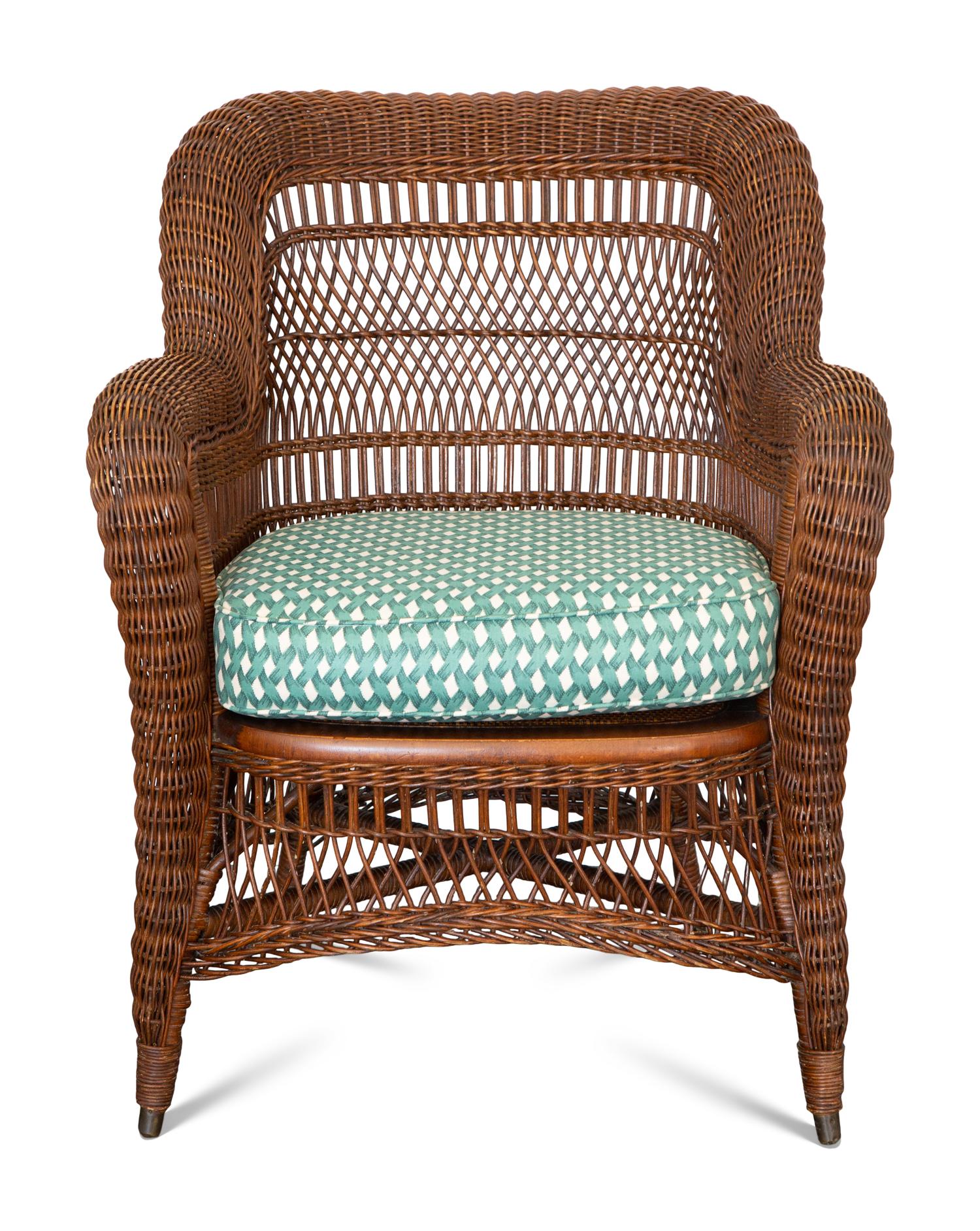 Two Rattan Armchairs