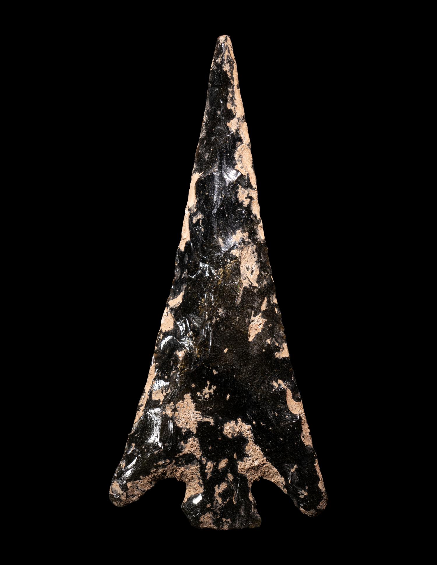 Three Mesoamerican Obsidian Arrowheads