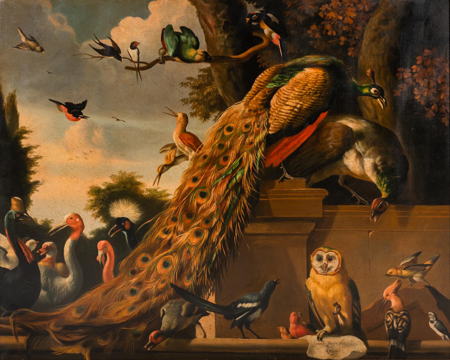 After Melchior d'Hondecoeter (Dutch, 1635-1695), 20th Century — Bird Concert (Langh Leeft den Rmingh)