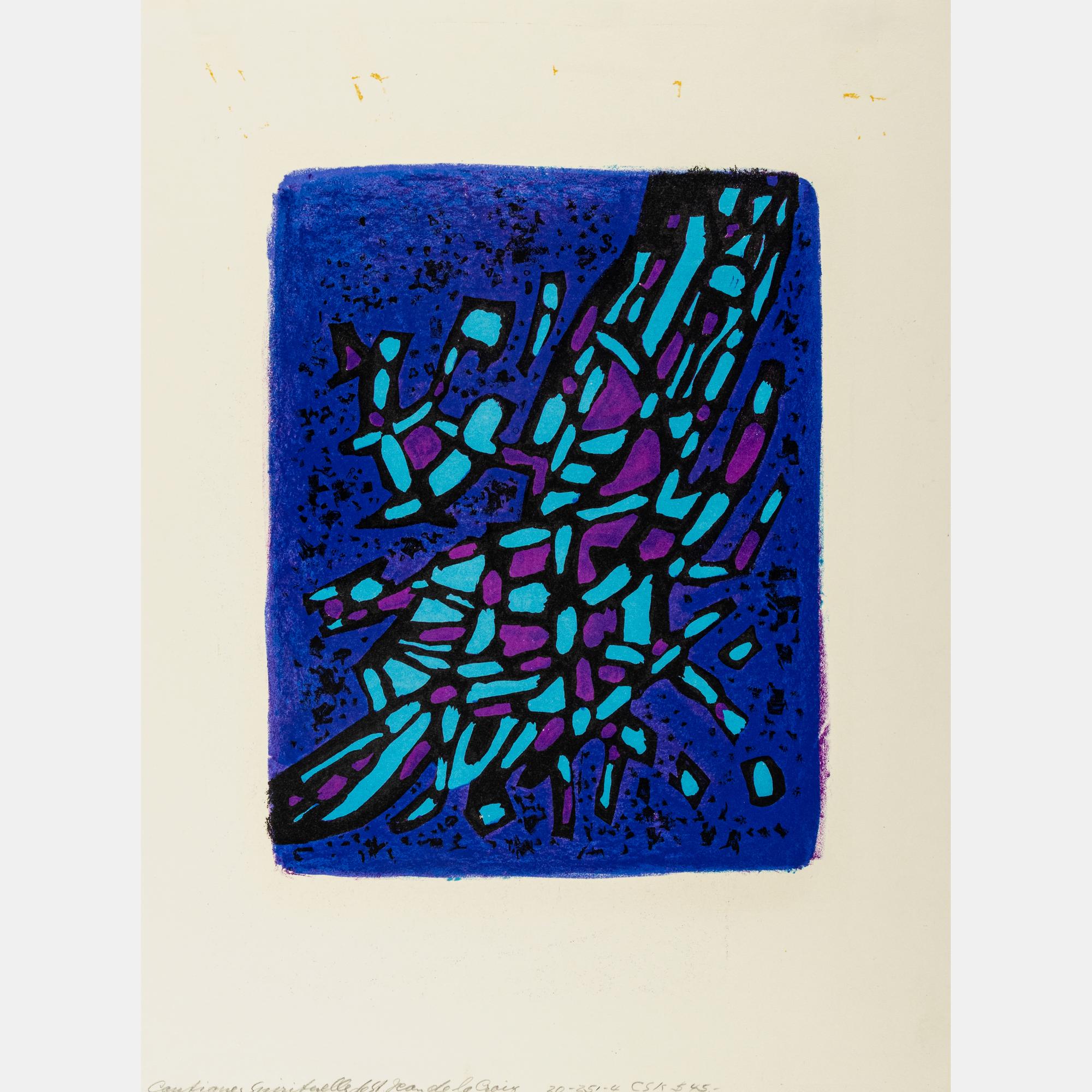 Vers la Mer, 1955 and A L'Obscur , 1959 (a pair of works)