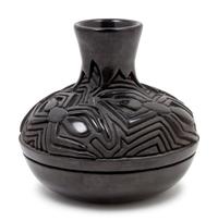 Blackware Jar with Spider