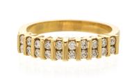 A Yellow Gold and Diamond Ring, 2.30 dwts.