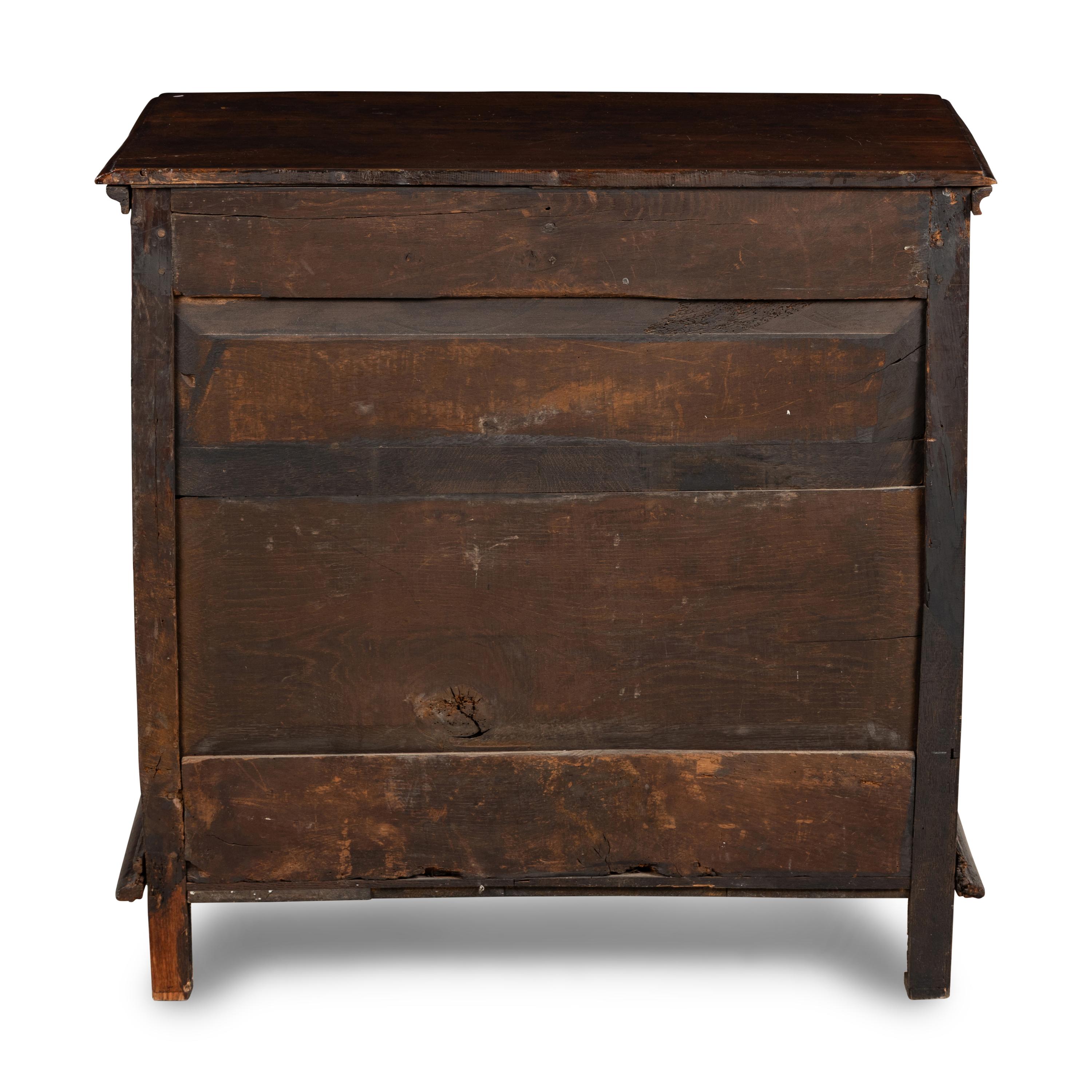 A Charles II Oak Chest of Drawers