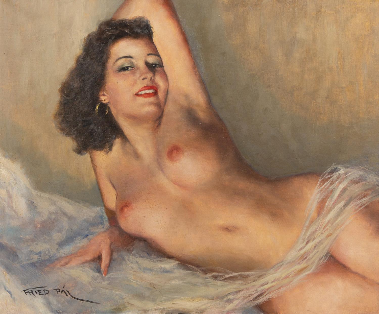 Pal Fried, (Hungarian/American, 1893-1976), Untitled (Reclining Nude)