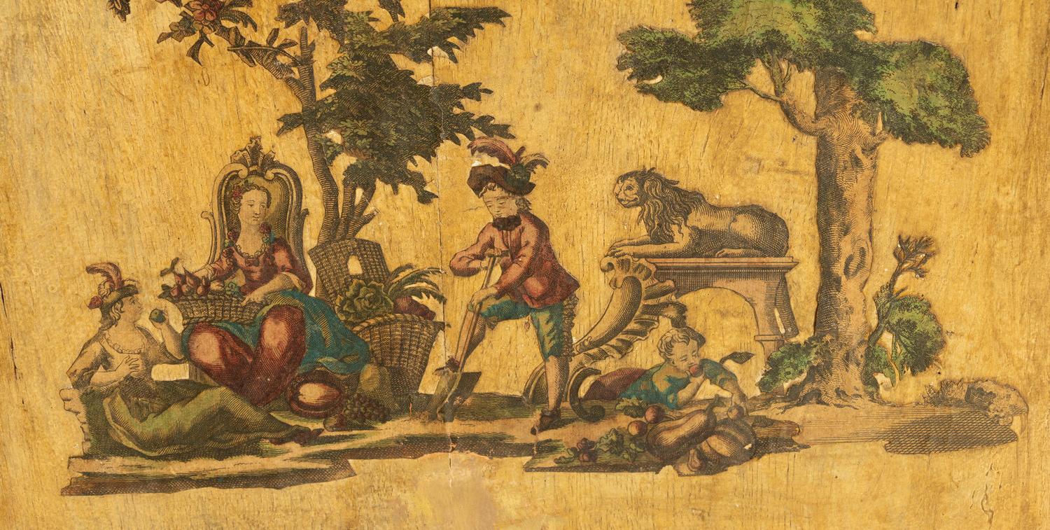 An Italian Lacca Povera Commode