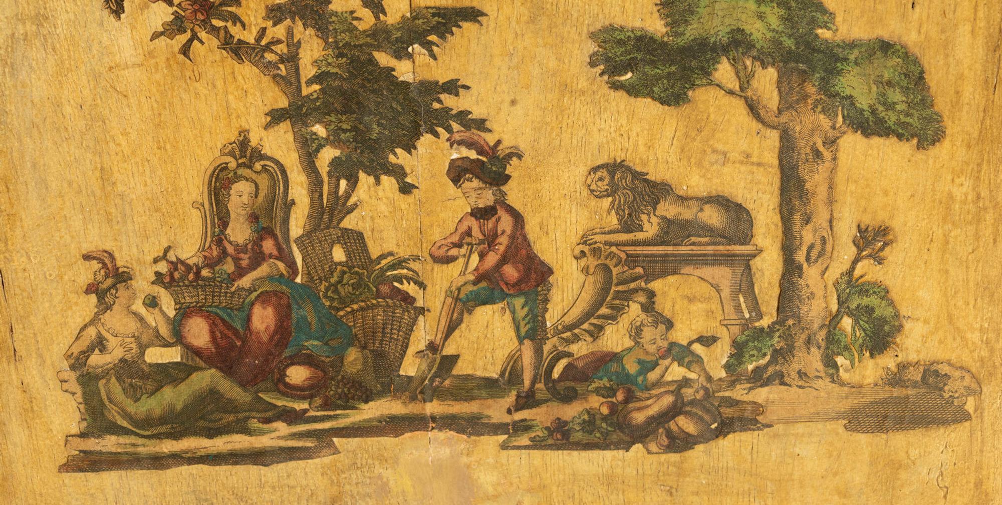 An Italian Lacca Povera Commode