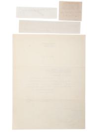 [POLITICS]. A group of 4 items autographed by Theodore Roosevelt, Calvin Coolidge, and Jacob Coxey.