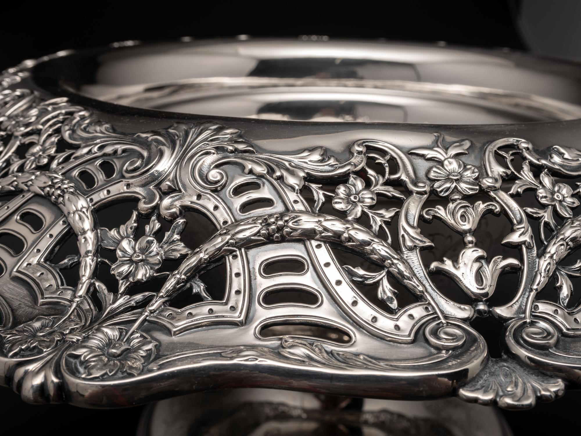 An American Silver Center Bowl