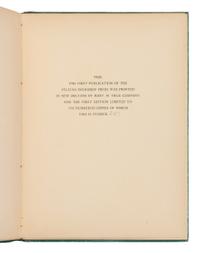 FAULKNER, William (1897-1962). Sherwood Anderson & Other Famous Creoles. A Gallery of Contemporary New Orleans . New Orleans: Pelican Bookshop, 1926.