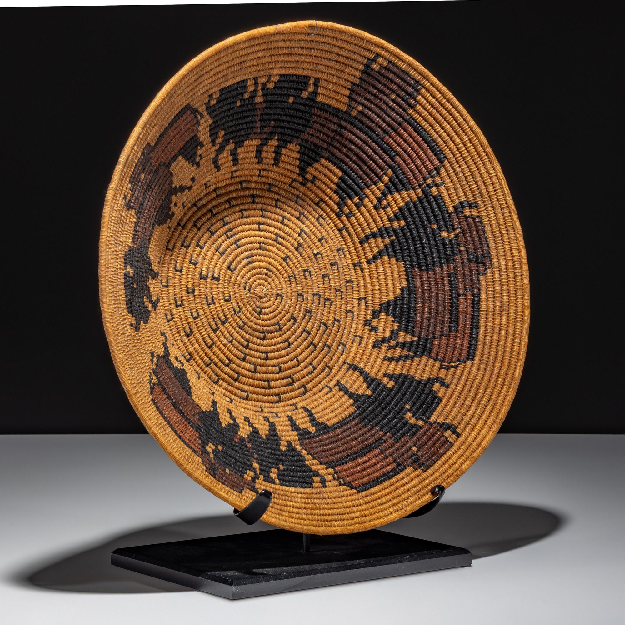 Basket, with Buffalo
