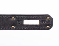 Hermès Black Leather 32cm Kelly Bag, 2002