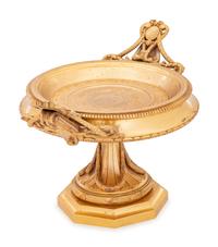 A Continental Gilt Bronze Tazza