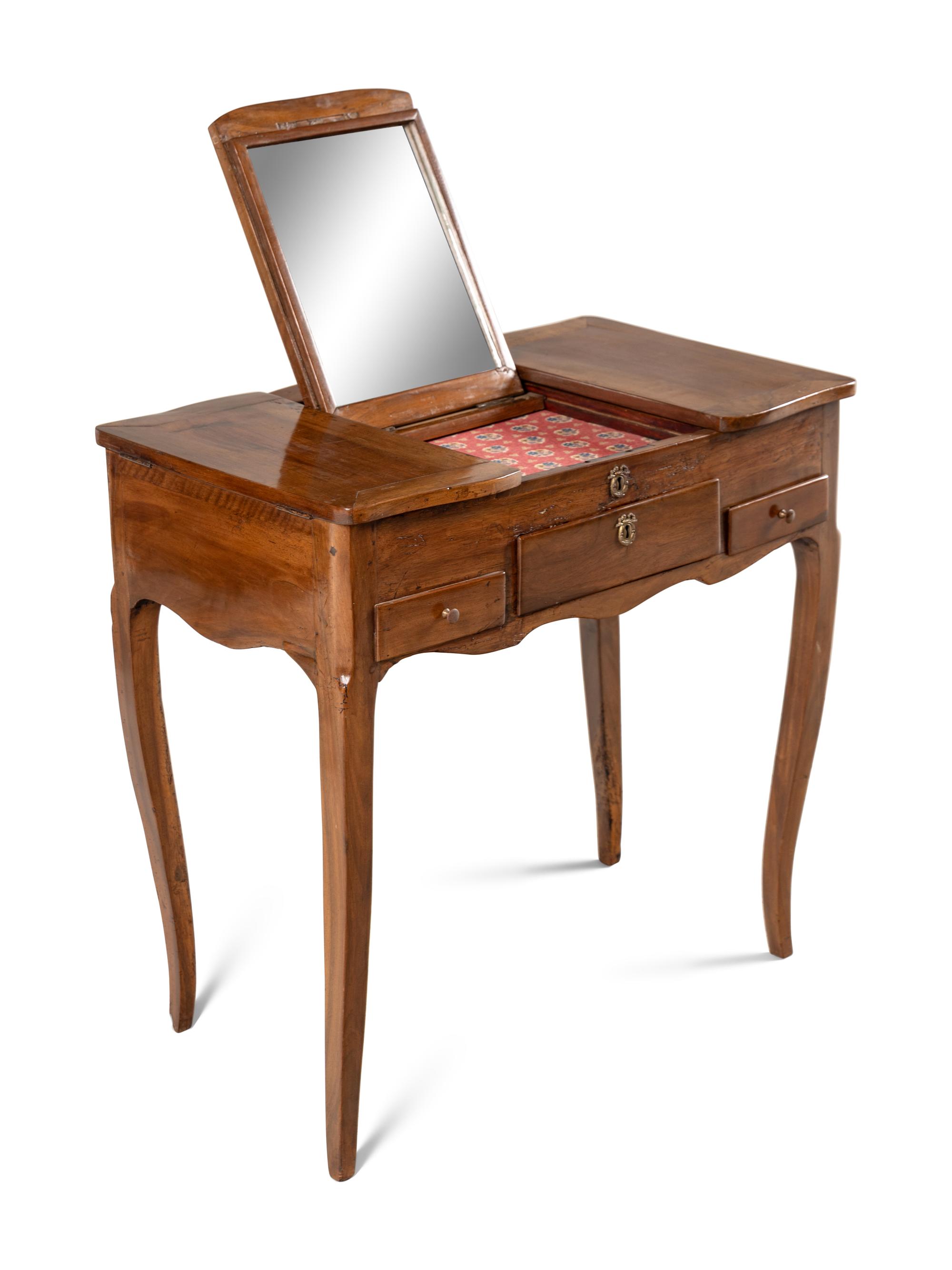 A Louis XV Provincial Walnut Dressing Table