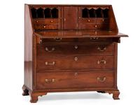 A Chippendale Walnut Slant Front Desk