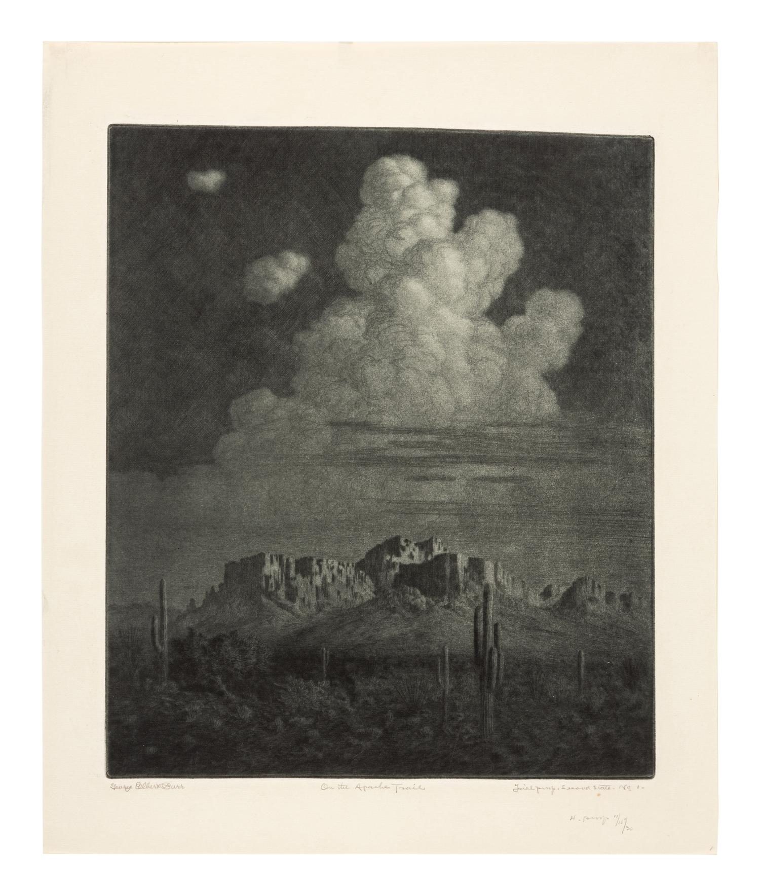 Two Works: On the Apache Trail and Evening - Navajo Country - Arizona