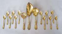 Small group of vermeil sterling silver flatware tiffany & co., new york, ny, late 19th century