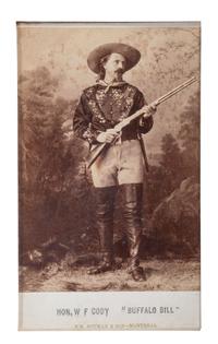 [WILD WEST SHOWS]. NOTMAN, William (1826-1891), photographer. Hon. W F Cody "Buffalo Bill." Montreal, QC, Canada: William Notman & Son, [ca 1885].