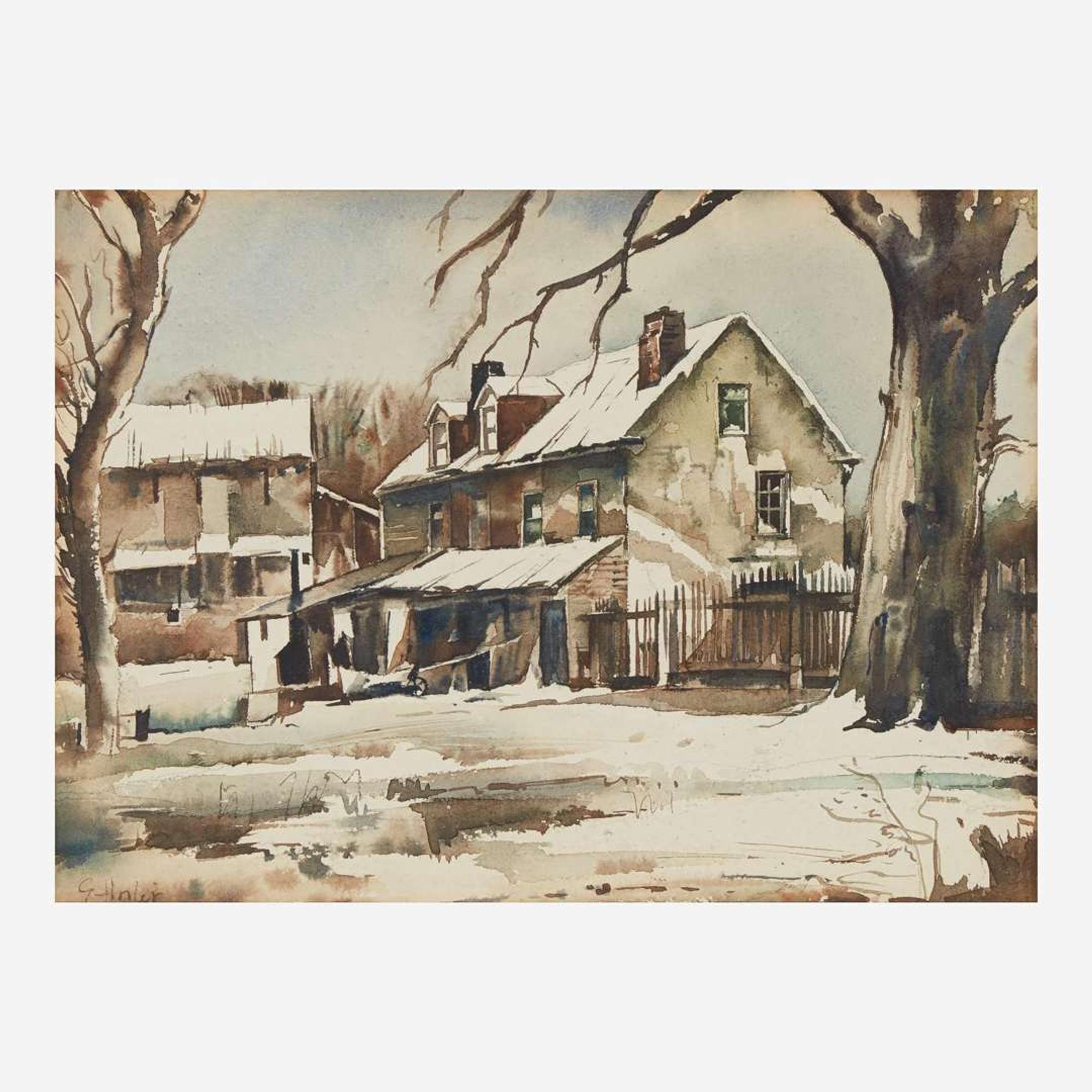 Earl Horter (American, 1881–1940) Pennsylvania Farm House