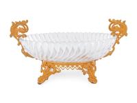 A Louis XV Style Gilt Bronze and Glass Table Garniture