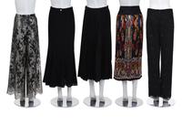 Five Designer Skirts and Pants: One Emanuel Ungaro, One Chloe, One Chanel, One Christian Lacroix, and One Badgley Mischka