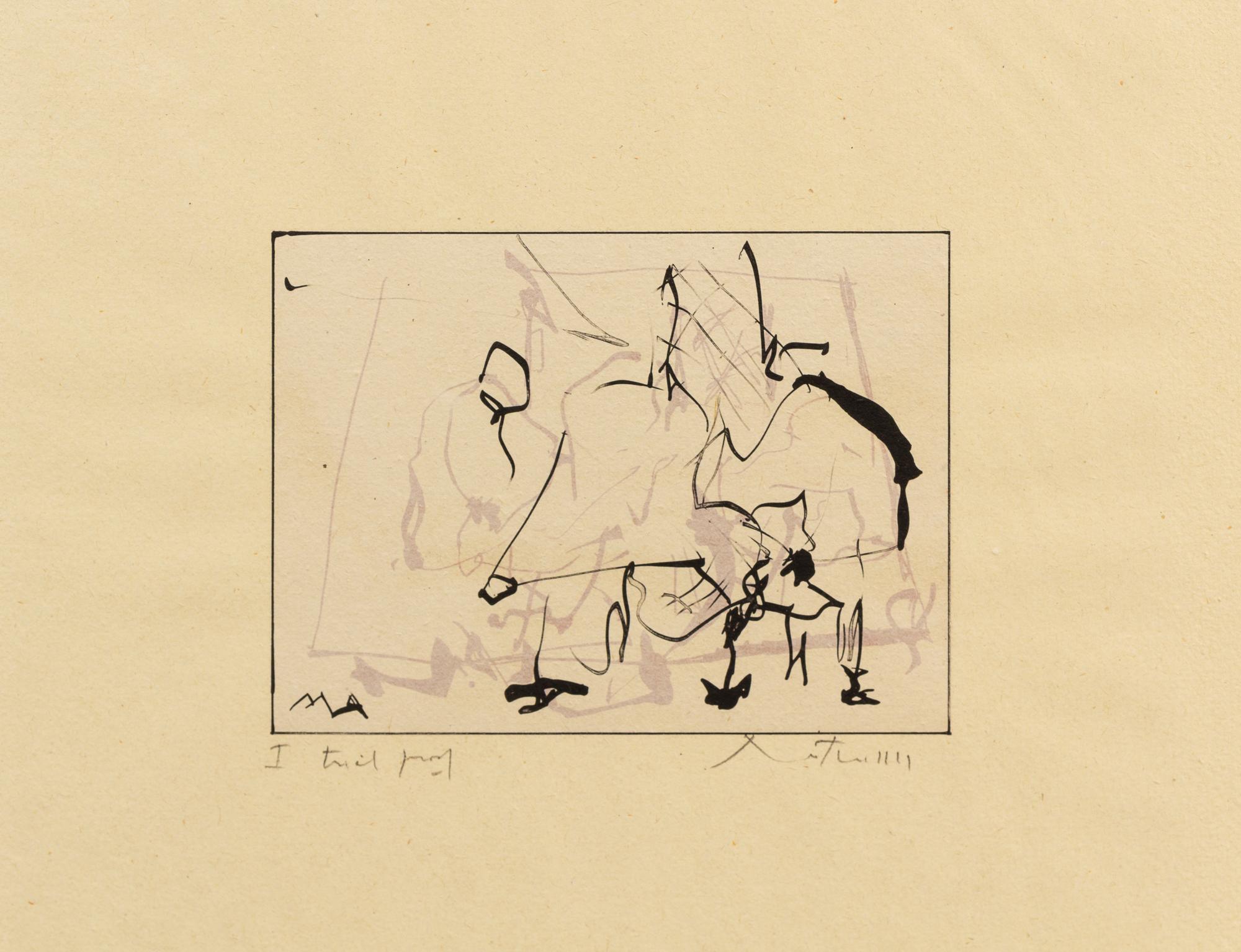 Robert Motherwell, (American, 1915-1991), Untitled Composition (State I), 1978