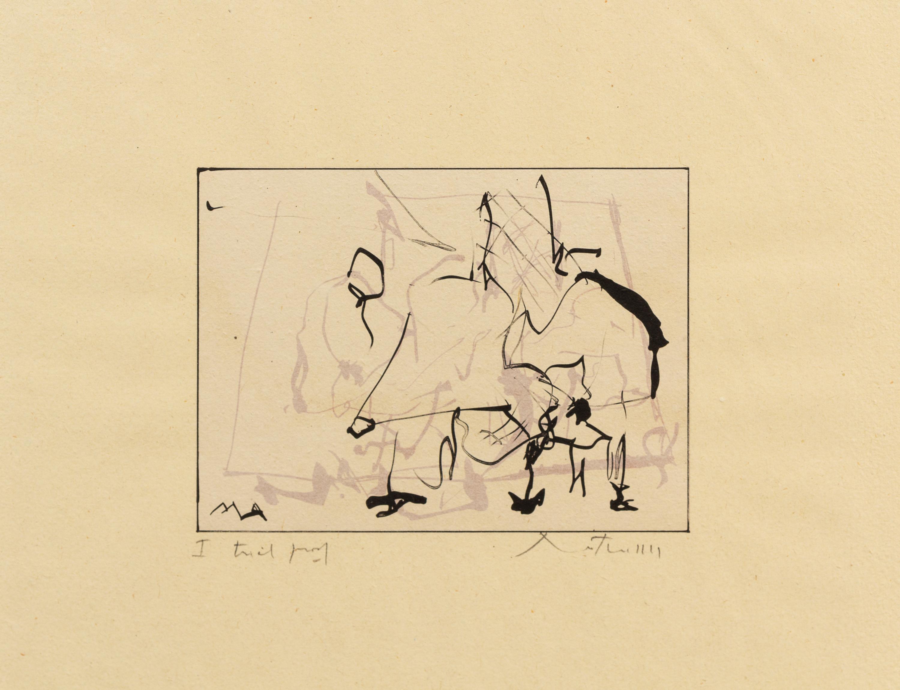 Robert Motherwell, (American, 1915-1991), Untitled Composition (State I), 1978