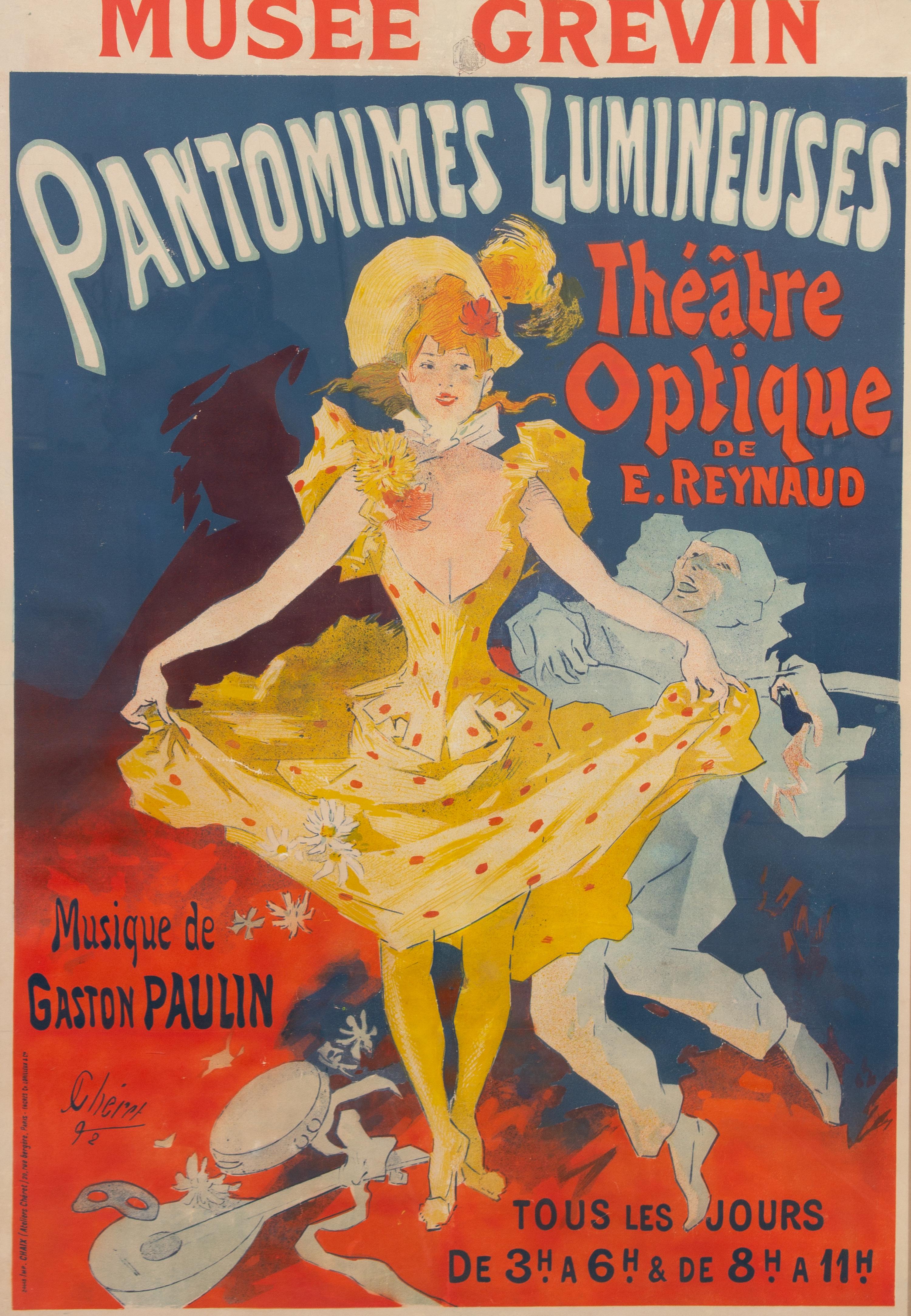 Jules Cheret, (French, 1836-1932), Musee Grevin, Pantomimes Lumineuses, 1892