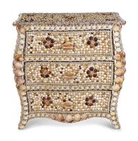 A Contemporary Shell-Encrusted Chest of Drawers — 20TH CENTURY