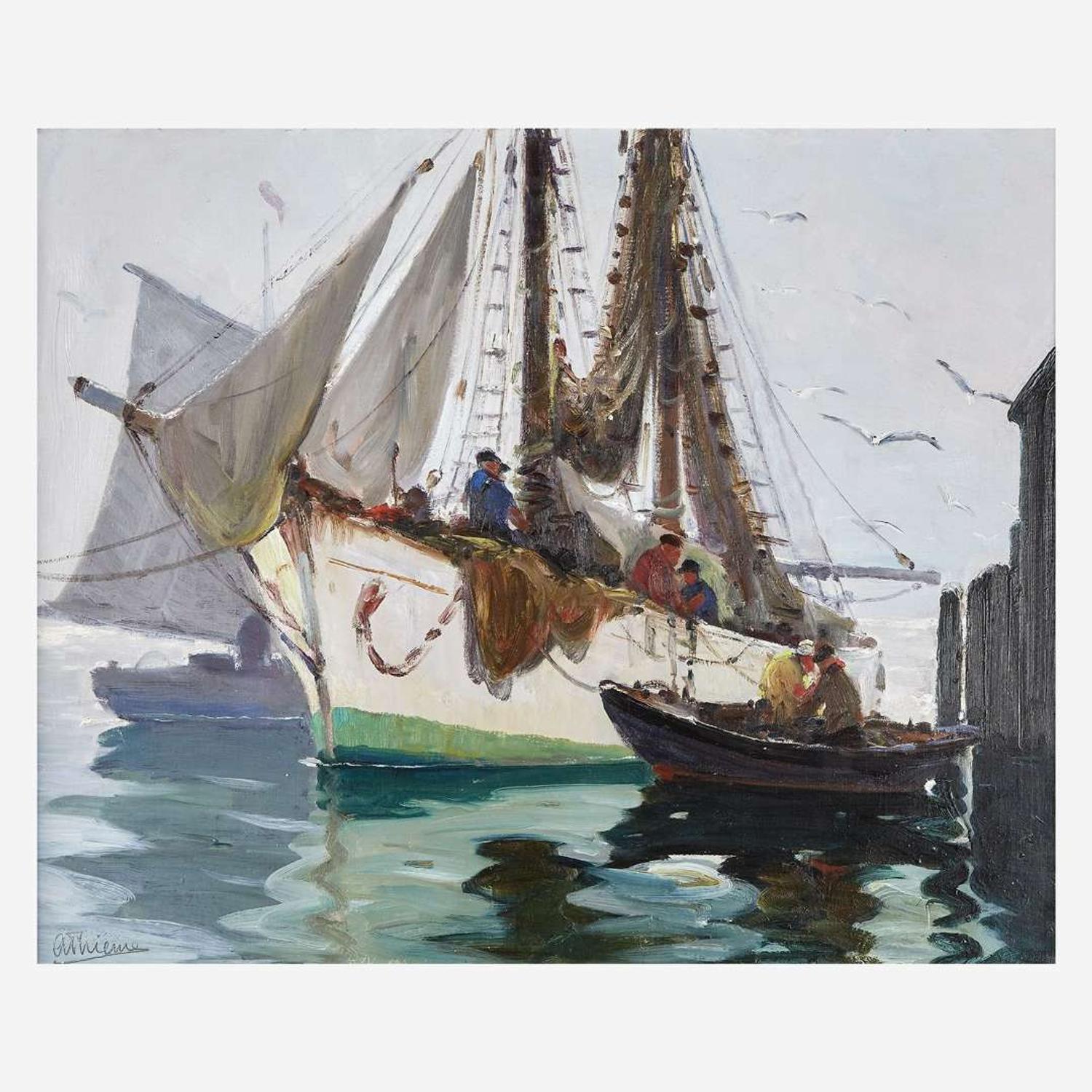 Anthony Thieme (American, 1888–1954) White Boat