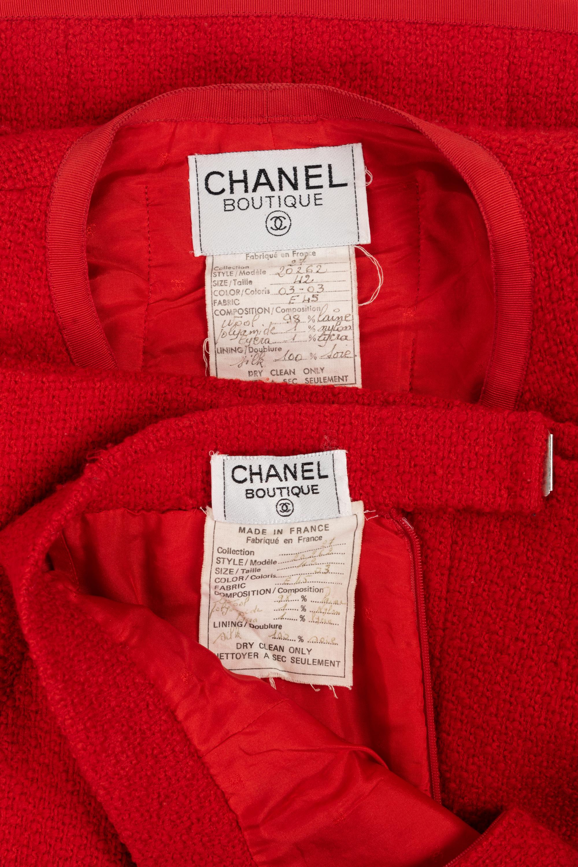 Two Chanel Two-Piece Skirt Suits, Late 1980s
