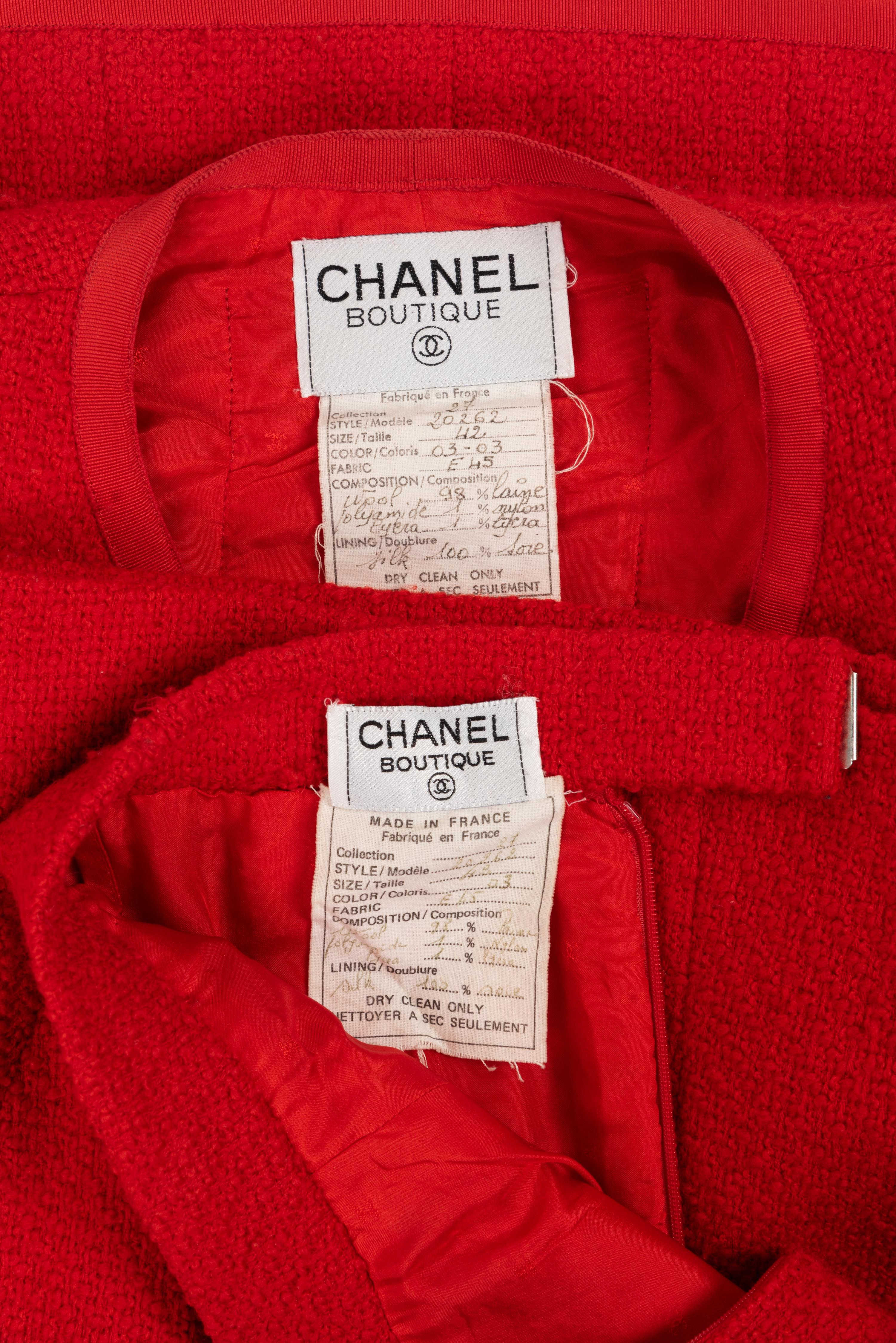 Two Chanel Two-Piece Skirt Suits, Late 1980s