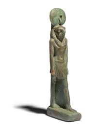 An Egyptian Faience Horus Amulet