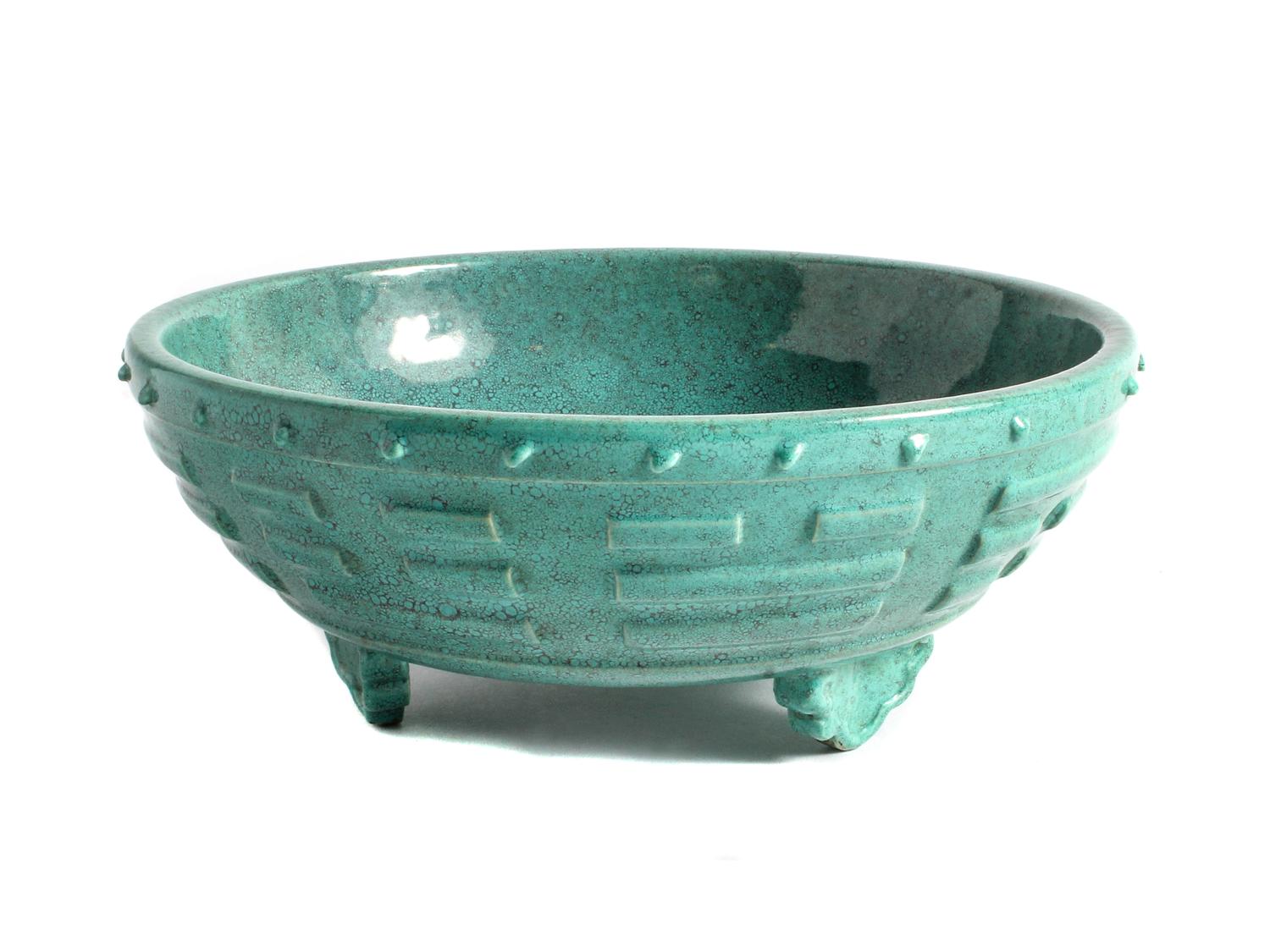 A Chinese Green Glazed Porcelain Censer