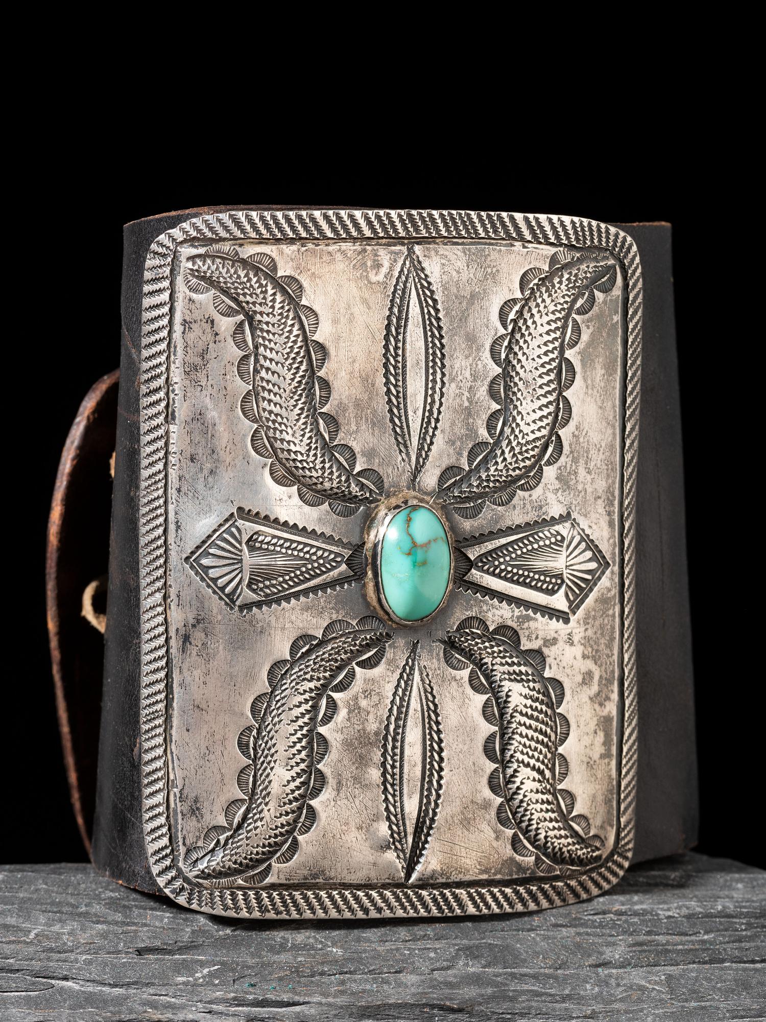 Navajo Silver and Turquoise Ketoh