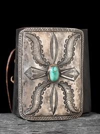 Navajo Silver and Turquoise Ketoh