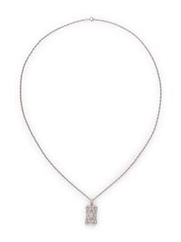 COLLECTION OF WHITE GOLD AND DIAMOND NECKLACES
