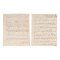 Rodgers, John (1772-1838). A pair of wartime letters to Tobias Lear, comprising:
