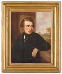 Anglo/American School 19th century portrait of a gentleman in railroad uniform