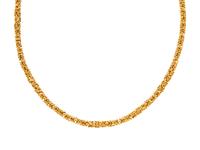 YELLOW GOLD BYZANTINE CHAIN NECKLACE