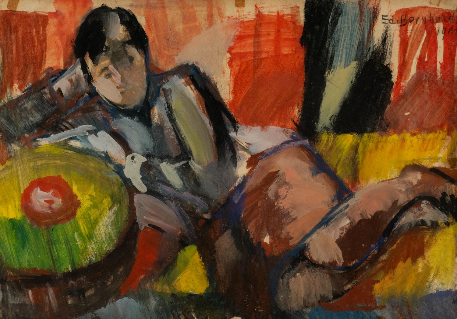 Figures in Interior and Still Lifes (five works)