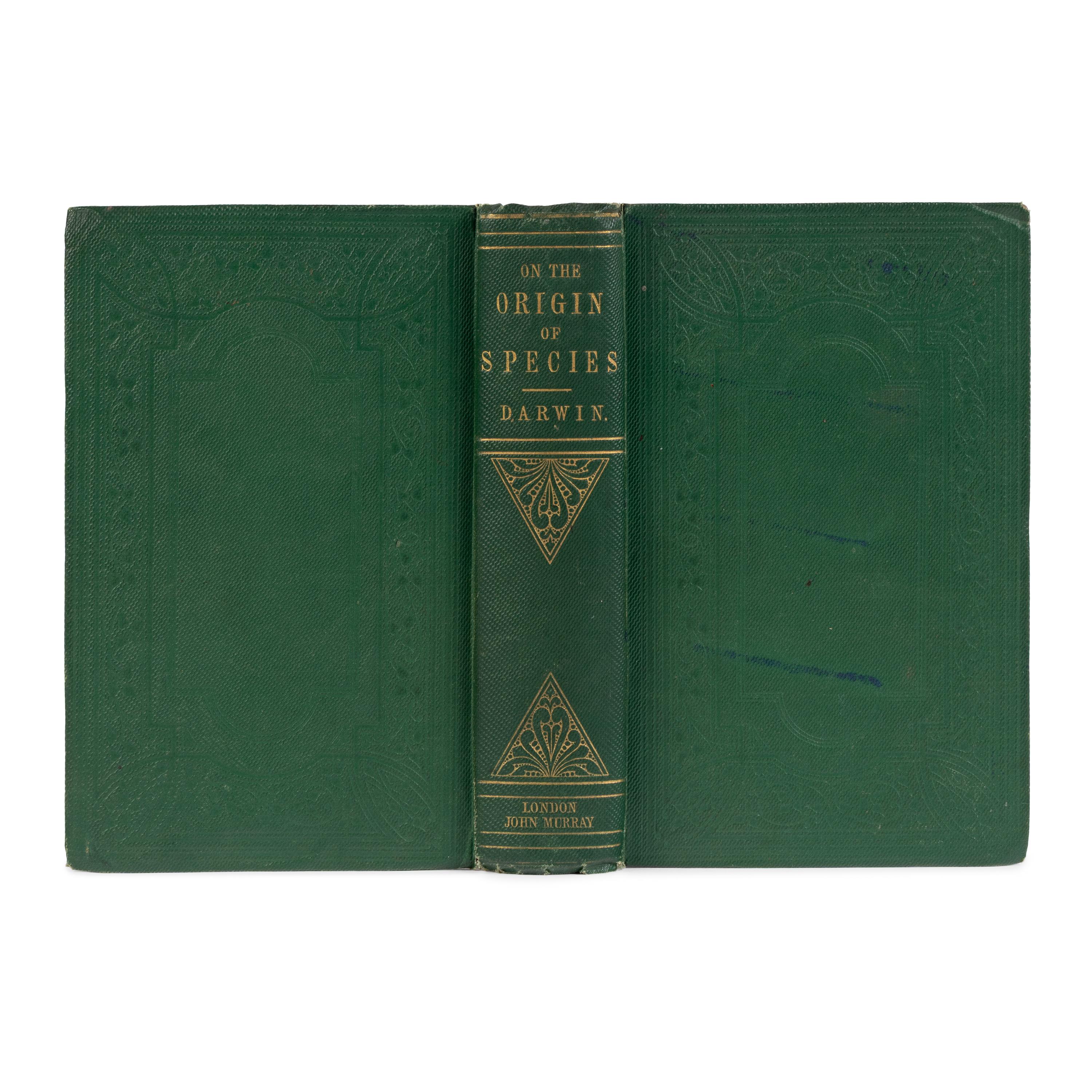Darwin, Charles (1809-1882). On the Origin of Species by Means of Natural Selection, or the Preservation of Favoured Races in the Struggle for Life . London: John Murray, 1859.