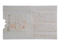 [ENSLAVEMENT]. Pair of letters from N. Henry R. DAWSON to his uncle regarding slaves. 1850.
