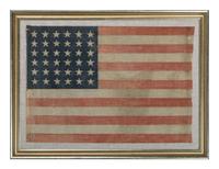 [FLAGS]. 36-star American parade flag. Ca 1865-1867.