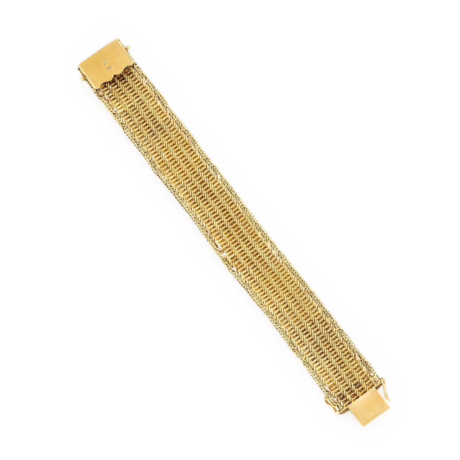 YELLOW GOLD LINK BRACELET