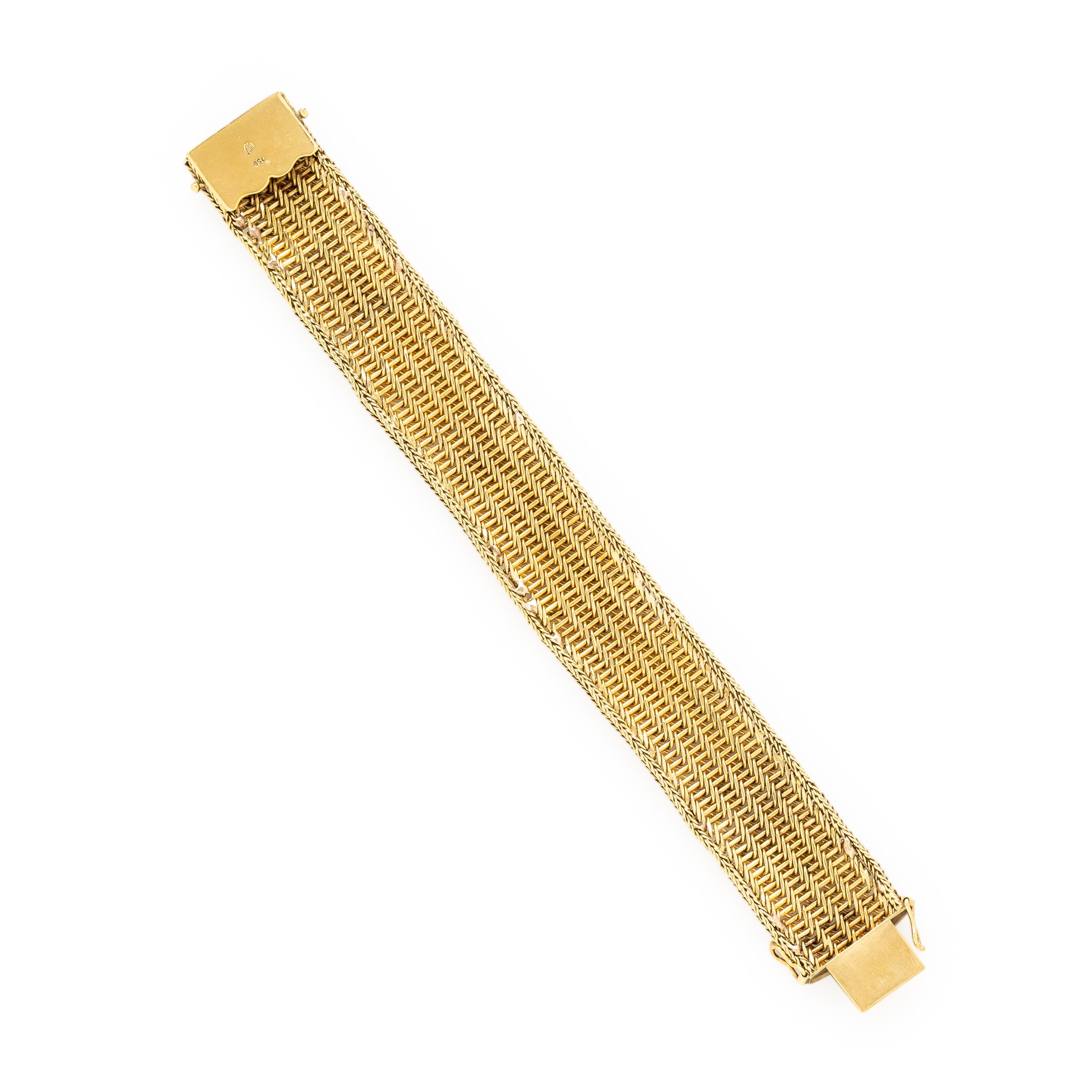 YELLOW GOLD LINK BRACELET