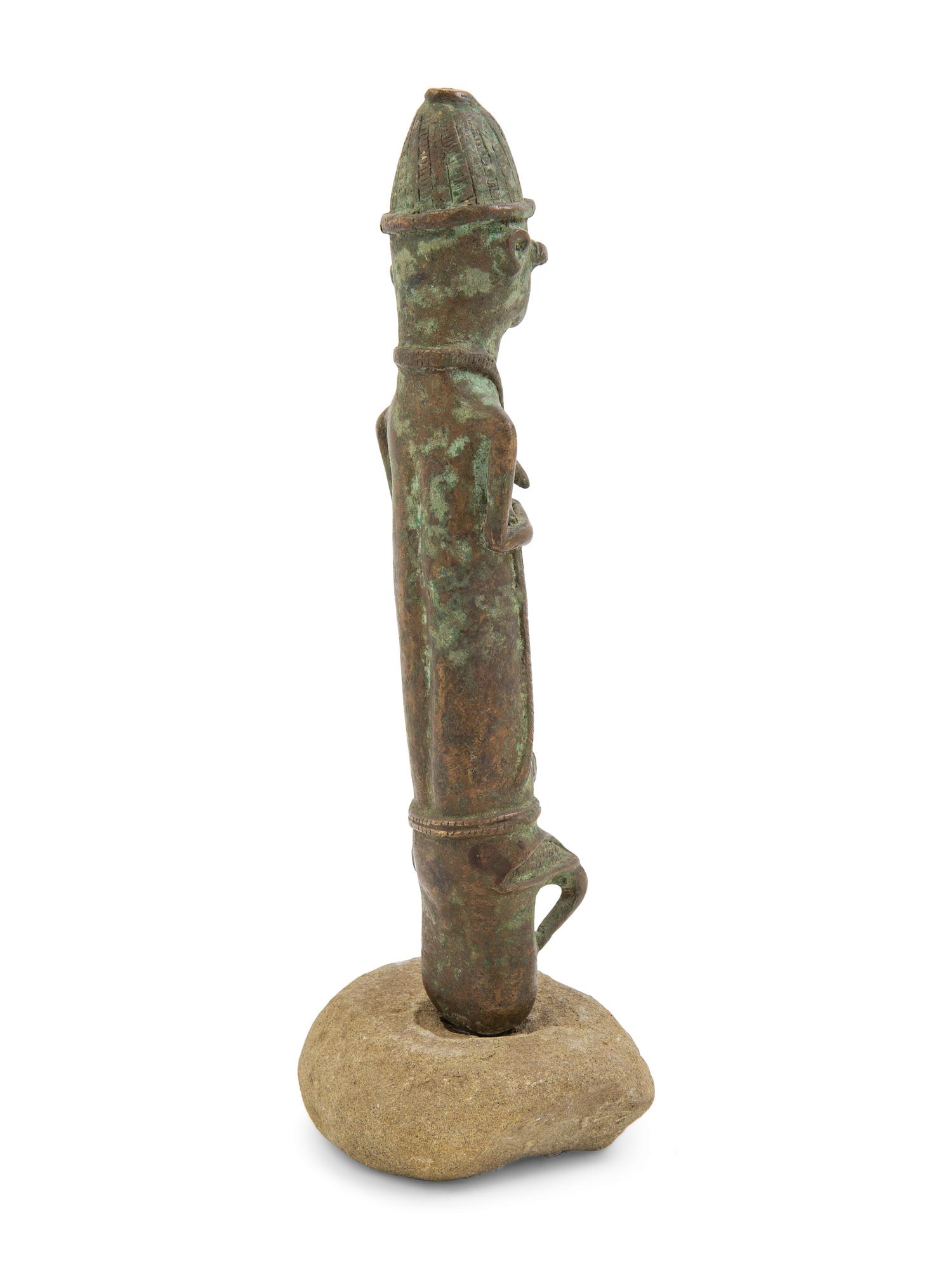 A Benin Bronze Figure